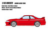 1/43 Make Up 1996 Nissan Skyline GT-R GTR R33 Nismo 400R (Red with White LM-GT1 18 Inch Wheel) Resin Car Model