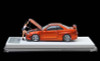 1/64 Time Micro Nissan Skyline GT-R GTR R34 (Orange) Diecast Car Model with Figure