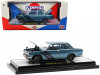 1970 Datsun 510 Blue Metallic with Dark Blue Stripes Limited Edition to 3850 pieces Worldwide 1/24 Diecast Model Car by M2 Machines