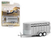 14-Foot Livestock Trailer Gray "Hitch & Tow Trailers" Series 1/64 Diecast Model by Greenlight