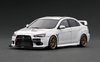 1/43 Ignition Model Mitsubishi Lancer Evolution X (CZ4A) White With 4B11 engine Silver 