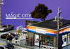 1/64 Magic City Japan Amemiya Car Repair Shop & Ampm Supermarket Scene Diorama (cars & models NOT included)