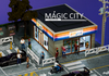 1/64 Magic City Japan Amemiya Car Repair Shop & Ampm Supermarket Scene Diorama (cars & models NOT included)