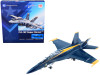 McDonnell Douglas F/A-18F Super Hornet Fighter Aircraft #7 "Blue Angels" US Navy 2021 Season "75th Anniversary" "Air Power Series" 1/72 Scale Model by Hobby Master