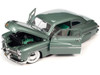 1/18 Auto World 1949 Mercury Eight Coupe Berwick Green Metallic with Green and Gray Interior Diecast Car Model