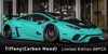 1/18 Ivy LB-Silhouette Works Lamborghini Huracan GT (Tiffany Blue with Carbon Hood) Resin Car Model Limited 99 Pieces