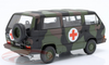 1/18 KK-Scale 1987 Volkswagen VW T3 Bus Syncro Armed Forces Ambulance Camouflage Car Model