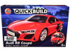 Skill 1 Model Kit Audi R8 Coupe Red Snap Together Model by Airfix Quickbuild