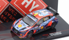 1/43 Ixo 2022 Hyundai i20 N Rally1 #11 6th Rallye Monte Carlo Hyundai Shell Mobis WRT Thierry Neuville, Martijn Wydaeghe Car Model