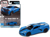 1/64 Auto World 2020 Chevrolet Corvette C8 (Rapid Blue) Diecast Car Model