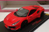 1/18 BBR Ferrari 488 Pista (Matte Red with Yellow Calipers) Resin Car Model Limited 24 Pieces