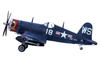 Vought F4U-4 Corsair Fighter Plane Marine Fighter Squadron 323 (VMF-323) "Death Rattlers" USS Sicily (CVE-118) (1951) 1/72 Diecast Airplane Model by Legion