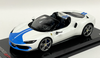 1/18 MR Collection Ferrari 296 GTS (White & Blue) Assetto Fiorano Resin Car Model with Carbon Fiber Base Limited 99 Pieces
