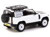1/64 Tarmac Works Land Rover Defender 90 White Metallic Diecast Model Car