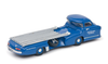 1/43 Schuco 1955 Mercedes-Benz Race Car Transporter Blue Wonder Diecast Car Model