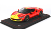 1/18 BBR Ferrari 296 GTB Trim Fiorano (Rosso Corsa 322 Red with Yellow Stripes) Resin Car Model Limited 99 Pieces