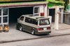 1/64 Tarmac Works Toyota Hiace Wagon Custom Silver / Brown