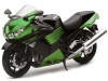 2011 Kawasaki ZX-14 Ninja Green Motorcycle Model 1/12 by New Ray