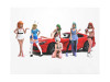 "Cosplay Girls" 6 piece Figure Set for 1/18 Scale Models by American Diorama