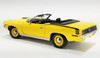 1/18 ACME 1970 Plymouth HEMI Cuda Convertible (Yellow) Diecast Car Model