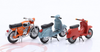 1/43 Schuco 3 Motorcycles Set: Simson Schwalbe, Vespa PX, Zündapp KS 50 WC