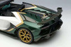 1/18 Makeup Lamborghini Aventador SVJ Roadster (White & Green Ad Personam 2 Tone Paint) Resin Car Model