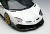 1/18 Makeup Lamborghini Aventador SVJ Roadster (White & Green Ad Personam 2 Tone Paint) Resin Car Model