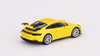 1/64 Mini GT Porsche 911 (992) GT3 Racing Yellow Diecast Car Model