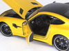 1/24 Welly FX Mercedes-Benz Mercedes AMG GTR GT R (Yellow / Orange) Diecast Car Model