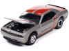 2014 Dodge Challenger R/T "Hellephant" Silver Metallic with Red Stripes and Graphics and 2008 Dodge Viper SRT10 Orange with Silver Stripes "MOPAR" Set of 2 Cars "2-Packs" 2023 Release 1 1/64 Diecast Model Cars by Johnny Lightning