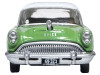 1954 Buick Century Estate Wagon Willow Green and White 1/87 (HO) Scale Diecast Model Car by Oxford Diecast
