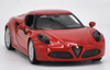 1/24 Welly FX Alfa Romeo 4C Hardtop Coupe (Red) Diecast Car Model