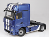 1/18 NZG Mercedes-Benz Actros GigaSpace 4x2 (Blue Metallic with Stripes) Truck Header with Lohr Car Transporter Diecast Model