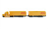 Truck with Double Pup Trailers "DHL Road Train" 1/87 (HO) Diecast Models by Siku