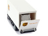 MAN Tractor Truck Brown with Box Body and Tail Lift "UPS" 1/50 Diecast Model by Siku