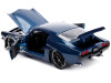 1971 Chevrolet Camaro SS Blue with Silver Flames "Bigtime Muscle" Series 1/24 Diecast Model Car by Jada