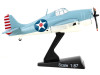 Grumman F4F Wildcat Aircraft "United States Navy" 1/87 (HO) Diecast Model Airplane by Postage Stamp