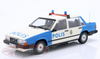 1/18 Minichamps 1986 Volvo 740 GL Police Sweden (White & Blue) Car Model