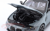 1/18 Minichamps 2021 BMW M4 Cabriolet (G83) (Grey Metallic) Diecast Car Model