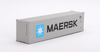 1/64 MINI GT Dry Shipping Container 40‘ “Maersk Diecast Car Model