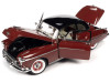 1/18 Auto World 1950 Oldsmobile Rocket 88 Chariot Red with Black Top and Red and White Interior Diecast Car Model