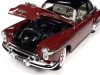 1/18 Auto World 1950 Oldsmobile Rocket 88 Chariot Red with Black Top and Red and White Interior Diecast Car Model