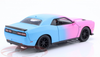 1/24 Jada 2015 Pink Slips Dodge Challenger SRT Hellcat (Pink & Light Blue) Diecast Car Model