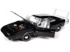 1/18 Auto World 1969 Dodge Charger Daytona X9 Black with White Interior and Tail Stripe Diecast Car Model