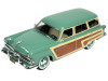 1953 Ford Country Squire Cascade Green with Wood Panels and Green and Cream Interior Limited Edition to 200 pieces Worldwide 1/43 Model Car by Goldvarg Collection
