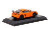 Porsche Cayman GT4 RS Pastel Orange with Carbon Hood Limited Edition to 1500 pieces Worldwide 1/64 Diecast Model Car by Minichamps & Tarmac Works