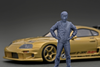 1/43 Ignition Model Toyota TOP SECRET GT300 Supra (A80)  Gold with Figure