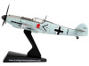 Messerschmitt Bf-109 Fighter Aircraft "Black 1 Ace Adolf Galland" German Luftwaffe 1/87 Diecast Model Airplane by Postage Stamp