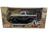 1978 Ford Bronco Custom Gray and Black "Off Road" Series 1/24 Diecast Model Car by Motormax