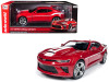 1/18 Autoworld Auto World 2017 Chevrolet Camaro Yenko Coupe Red with White Stripes Limited Edition to 1002 pieces Worldwide Diecast Car Model